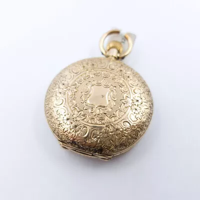 9ct Gold T.H Raysmith FOB Pocket Watch Ornate Engraving (Serviced) #55996 • $1450