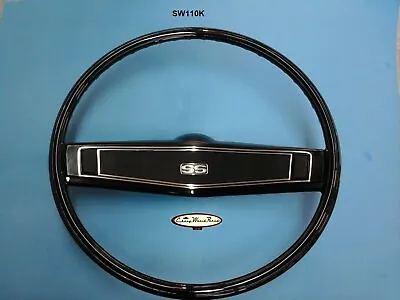 $289.95 • Buy 1969 Camaro 69 - 70 Nova Chevelle Impala Steering Wheel Kit Black