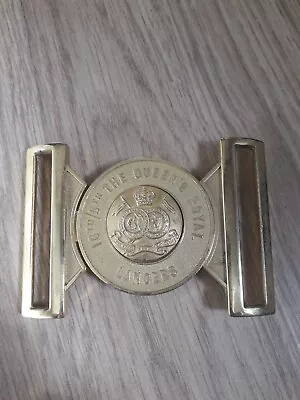 16th 5th The Queens Royal Lancers Regimental Belt Buckle Brass • £25