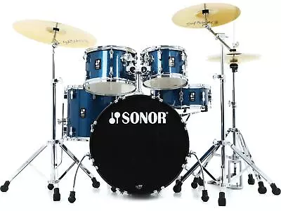 Sonor AQX Studio 5-piece Complete Drum Set - Blue Ocean Sparkle • $799