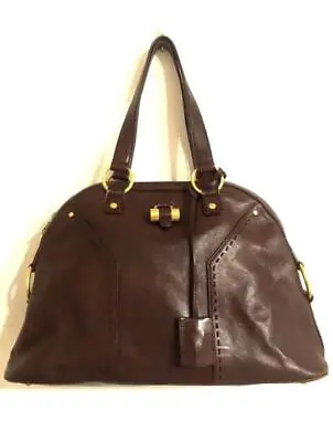 Yves Saint Laurent Muse Shoulder Bag Brown Leather • £202.19