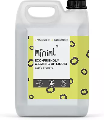 Eco Washing Up Liquid 5L Refill - Apple Orchard Scented Non Bio & Skin Sensitive • £22.89