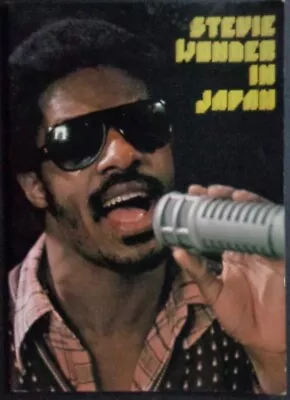 STEVIE WONDER 1975 Japanese Concert Program 40 Pages Great Photos MOTOWN • $150