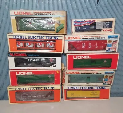 Mixed Lot Of 10 Lionel Trains O Scale Freight Cars (mixed Roadnames) #4 • $56