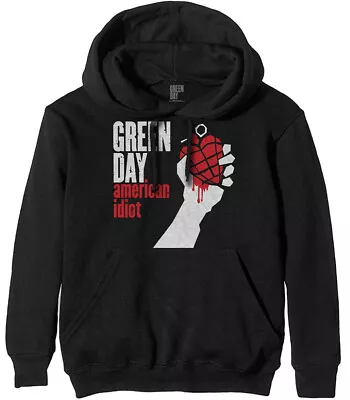 Green Day American Idiot Black Pull Over Hoodie NEW OFFICIAL • $40.29