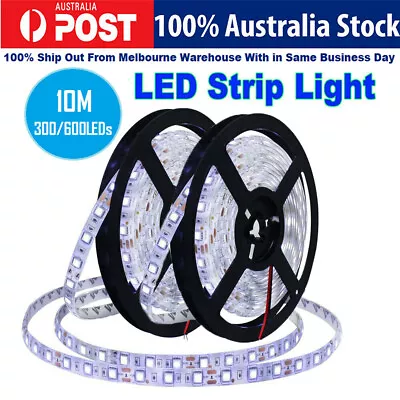 $9.99 • Buy 10M Flexible LED Light Strip 300/600 6000K Unit LEDs Waterproof DC12V Light Tape