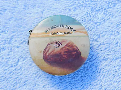 Vintage PLYMOUTH ROCK - MASSACHUSETTS Souvenir Tape Measure - U.S.A. • $19.99