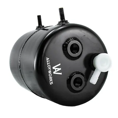 2L Aluminum Alloy Brake Vacuum Reservoir Tank Can W/Mounts & Fittings • $59