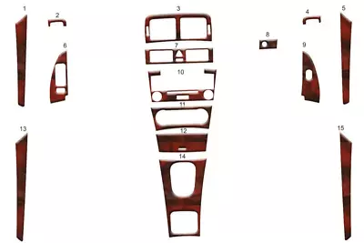 Wood Look Dash Trim Kit For Mercedes C 200 Compressor 06-11 Auto Interior Panel • $90.40