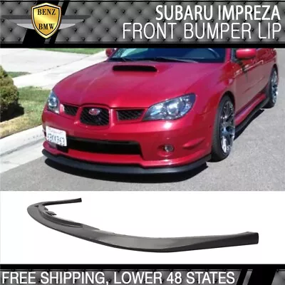 Fit 06-07 Subaru Impreza WRX STI Front Bumper Lip Spoiler STI Style PP Unpainted • $59.98