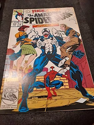 MARVEL COMICS 374 FEB VENOM ATTACKS THE AMAZING SPIDER-MAN COMIC BOOK!  E7062UXX • $15.59