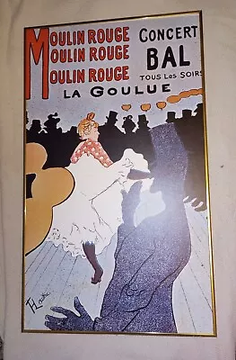 Toulouse-Lautrec  Moulin Rouge / La Goulue  Custom Framed Art  French Poster • $75