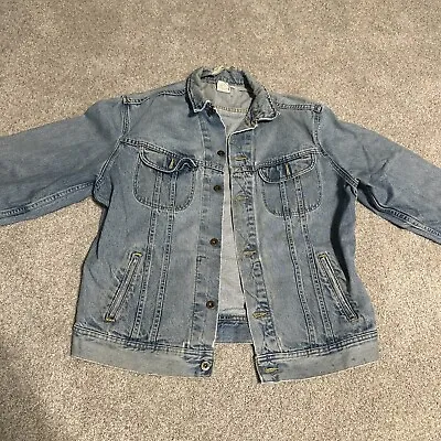 Vintage Lee Dungaree Denim Jacket Size L (Long) • $11.99