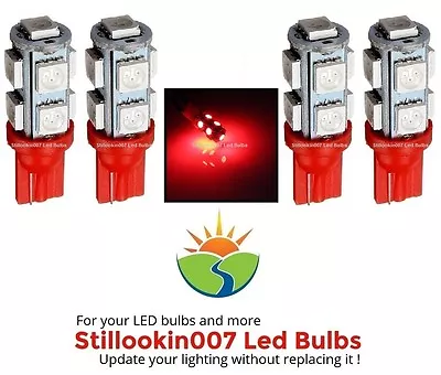 4 - Landscape Light Bulbs RED 9LED. Replaces 12v T5 Malibu Bulbs • $19.57