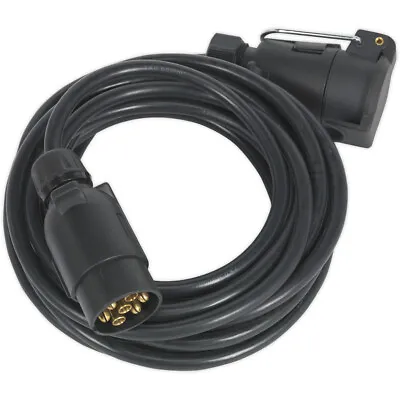 6m 12V 7-Pin N-Type Extension Lead - Trailer & Caravan Power Extending Cable • £45.49