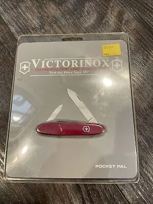 NEW Victorinox 84mm Pocket Pal Red Swiss Army Knife Retired • $9.95