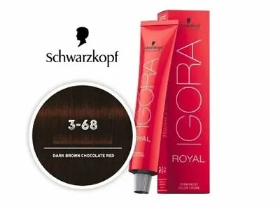 Schwarzkopf Igora Royal 3-68 Dark Brown Chocolate Red Hair Colour 1 Tube New • £7.50