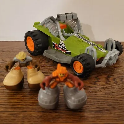MATCHBOX Big Boots Rescue Vehicle Dune Buggy Car Dinosaur Adventure W/ 2 Figures • $20