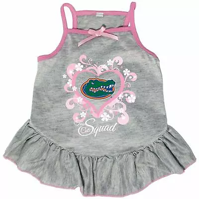 New Florida Gators Dog Pet Pink Cheerleader Jersey Tee Dress All Sizes • $17.95