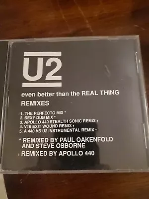 U2- Even Better Than The Real Thing Remixes Promo Cd • $10