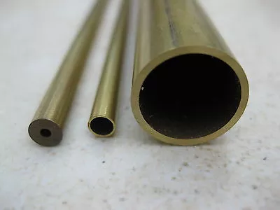 Brass Tube Tubes Pipe For Modelling In 60 Metric Sizes 1-20mm Diam 330mm Long • £1.22