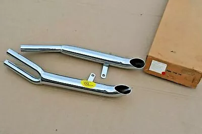 NOS Vtg MAC Pipe Honda 1977 CB750 K Chrome 4-2 Turn Out Exhaust Muffler Pipe Set • $499.99