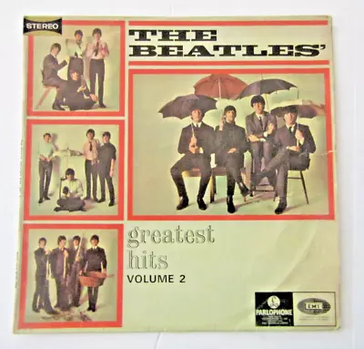 BEATLES ''GREATEST HITS VOL 2'' 1966 Australia Stereo  Black &Silver Banner Labe • $100