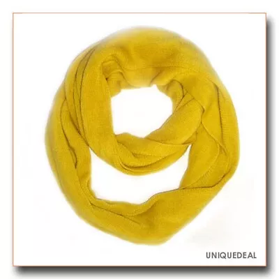 New Fashion Rikka Infinity Circle Scarf Super Natural Soft Cwc001 Mustard • $14.99