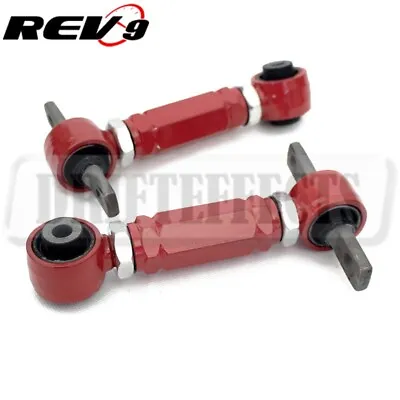 Rev9 Adjustable Rear Camber Arms Kit W/ Rubber Bushings For Honda Civic 1988-00 • $45