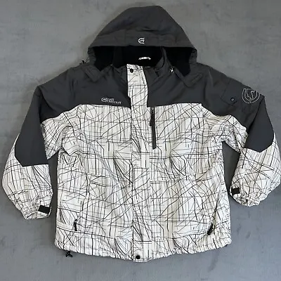 VINTAGE Ecko Function Jacket Heavy Coat Removable Hood Y2K Mens 2XL • $39.95
