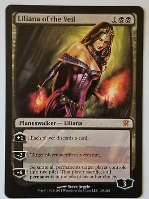 MTG Liliana Of The Veil Innistrad 105/264 Regular Mythic NM • $70