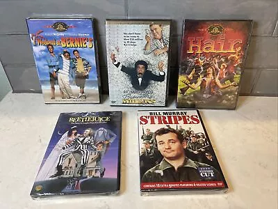 $29.99 • Buy 80's DVD LOT NEW! Stripes Weekend At Bernies Hair Beetlejuice Brewsters Millions