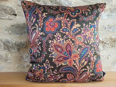 Liberty Arts Mala Opulent Velvet Floral & Green Velvet Fabric Cushion Cover • £34.50