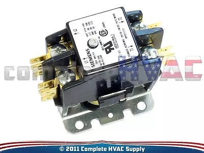 Siemens Goodman Janitrol 24 Volt Contactor 2 Pole 30 FLA 45DG10AJA784R 45EG20AJ • $27.99