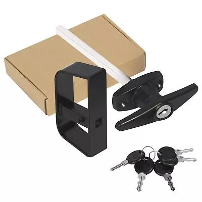 Shed Door Latch T-Handle Lock Kit With 5 KeysBTEOBFY 4-1/2 Stem Storage Barn • $23.37