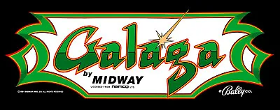 Galaga Arcade Marquee For Reproduction Midway Namco Header/Backlit Sign • $15.75