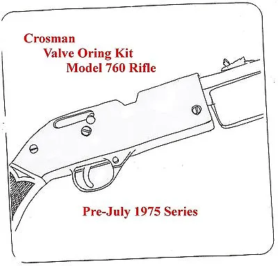 Crosman 760 Rifle Pre-July 1975 Series  REBUILD RESEAL O-RING SEAL KIT • $5.95