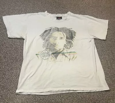 Vintage 90’s Bob Marley White T-Shirt Men’s Large • $20