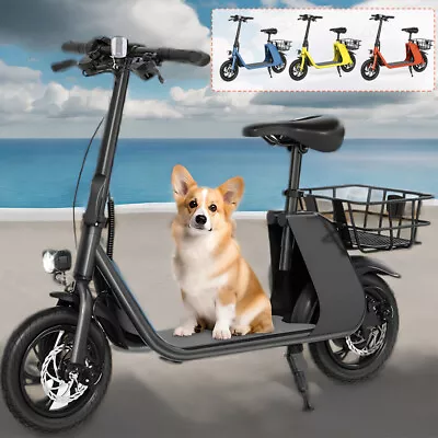 450W Sports Electric Scooter Adult With Seat Electric Moped Ebike E-Scooter • $368.99