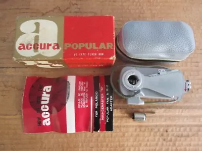 Accura Popular BC Type Flash Gun With Folding Reflector Box Case & Instruction • $15