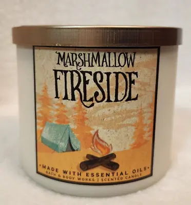 Bath & Body Works MARSHMALLOW FIRESIDE 3 Wick 14.5 Oz Scented Candle • $25