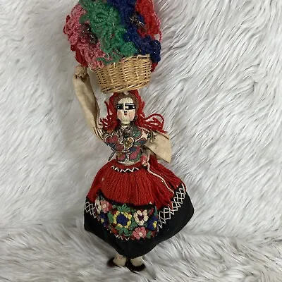 Authentic Vintage Mexican Doll Made From Yarn • $16