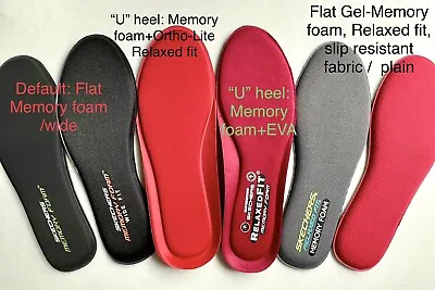 Skechers Memory Foam Gel Infused Rebound Insoles Footbed Insert Mens 6-15 /wide • $9.90