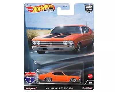 2022 Hot Wheels Car Culture 1:64 1969 Chevrolet Chevelle SS 396 Model Car HCJ83 • $10.99