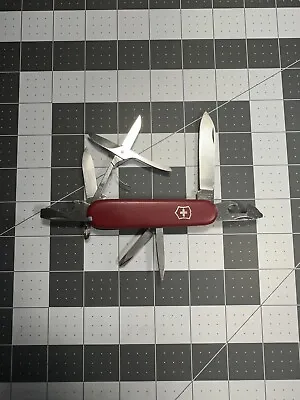 Victorinox Vintage Super Tinker Swiss Army Pocket Knife Red 91MM - Square Head • $59.99