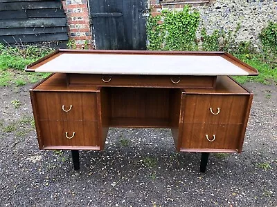 G Plan Librenza Pedestal Writing Desk - 1950s • £420