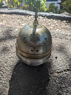 Vintage Prussian Helmet Bar Set Decanter Shot Glass Holder • $50