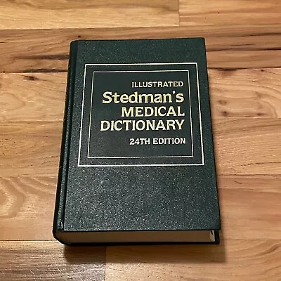 Stedman's Medical Dictionary 24th Edition Hardcover Illustrated Book 1982 EUC • $16