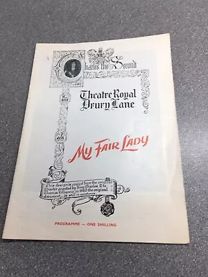 Vintage Theatre Royal Drury Lane Programme - My Fair Lady - 1958 • £3.50