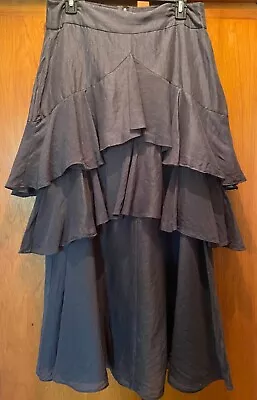 Country Road Dark Grey Layered Skirt NWT Rrp 199 Size 12 • $23.75